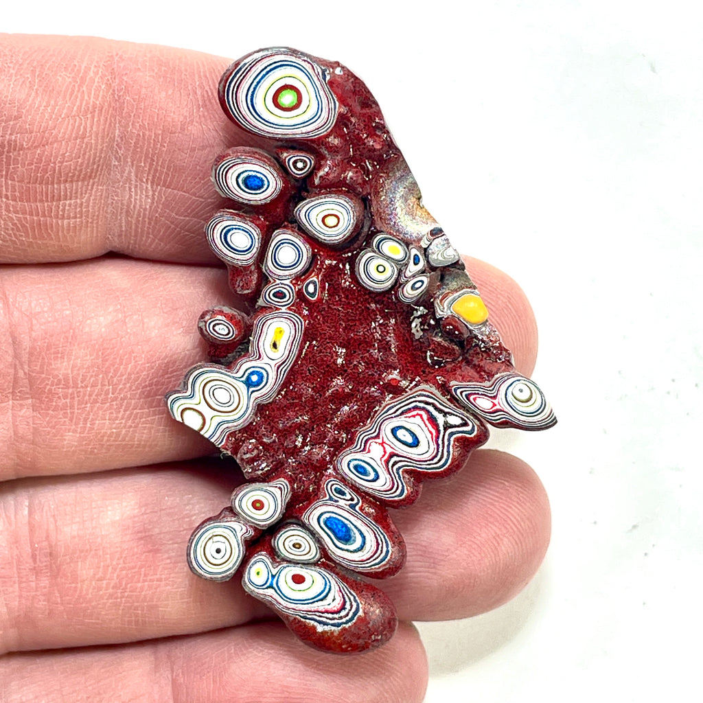 DVH Kenworth Truck Fordite Polished Face Specimen Chillicothe Ohio Ass. (6562) - DVHdesigns