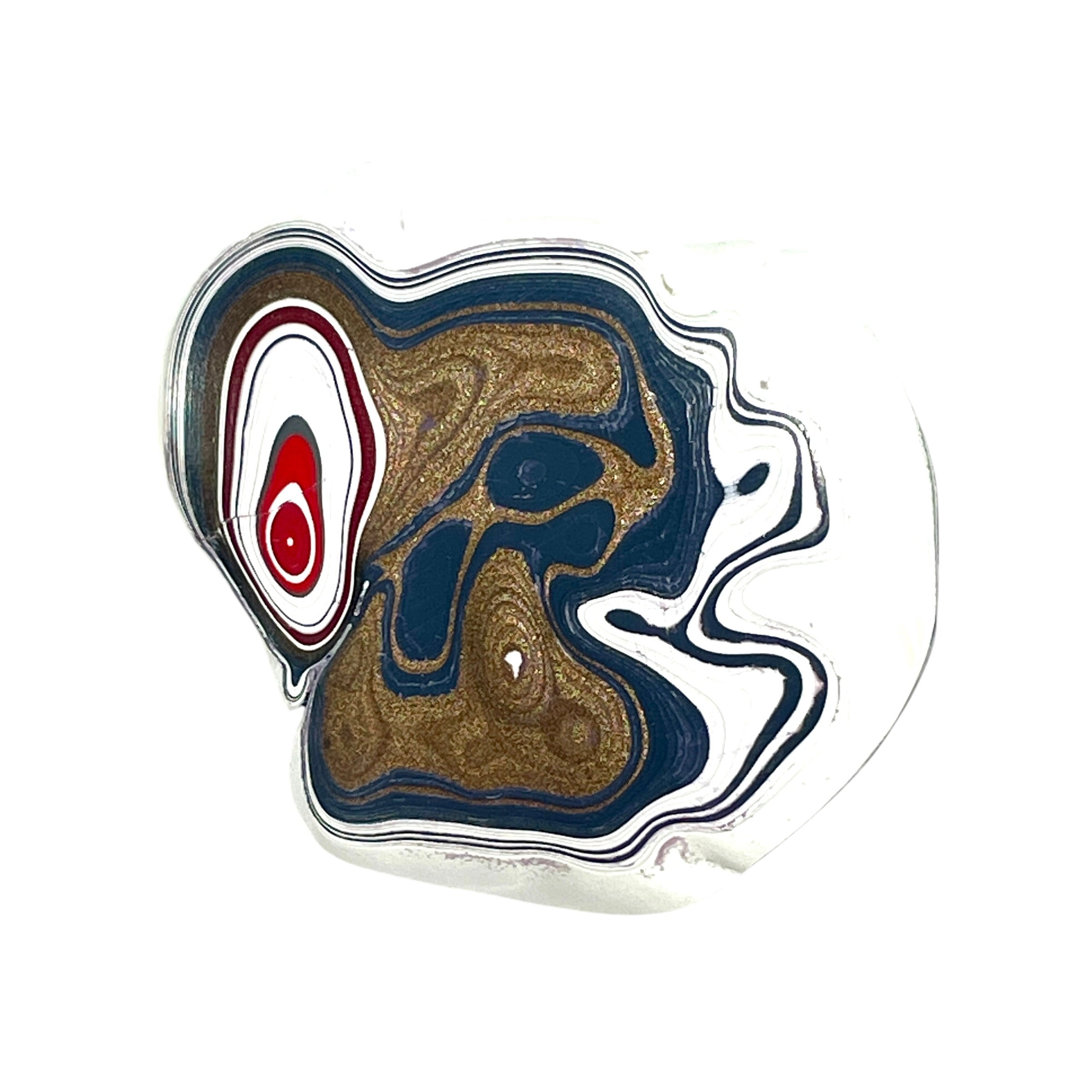DVH Kenworth Truck Fordite Polished Face Specimen Chillicothe Ohio Ass. (6563) - DVHdesigns