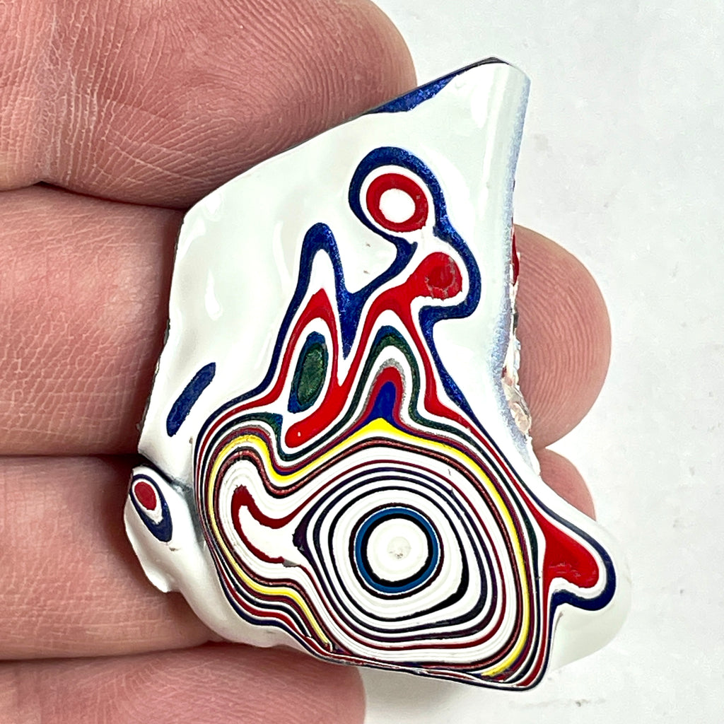 DVH Kenworth Truck Fordite Polished Face Specimen Chillicothe Ohio Ass. (6564) - DVHdesigns