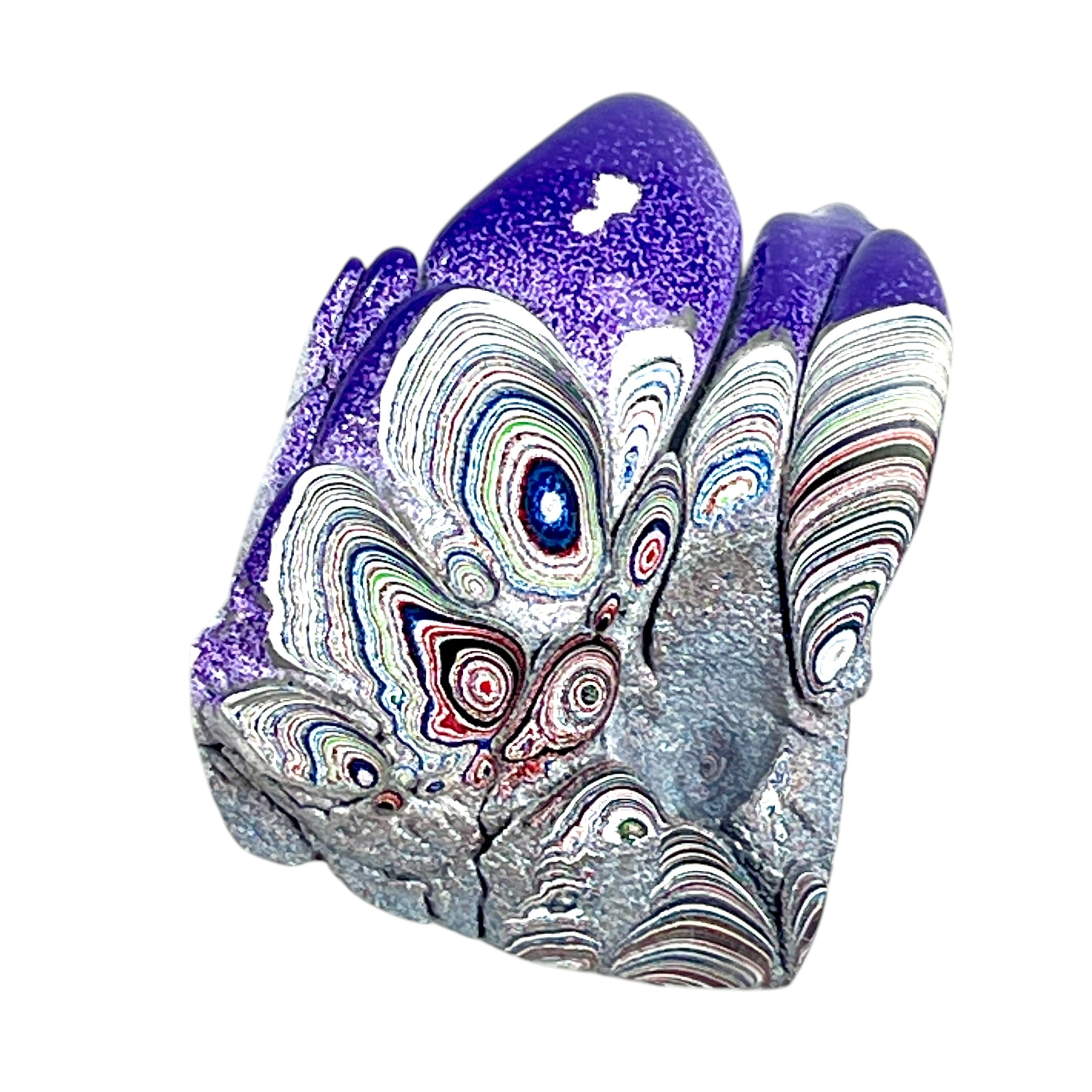 DVH Kenworth Truck Fordite Polished Face Specimen Chillicothe Ohio Ass. (6565) - DVHdesigns