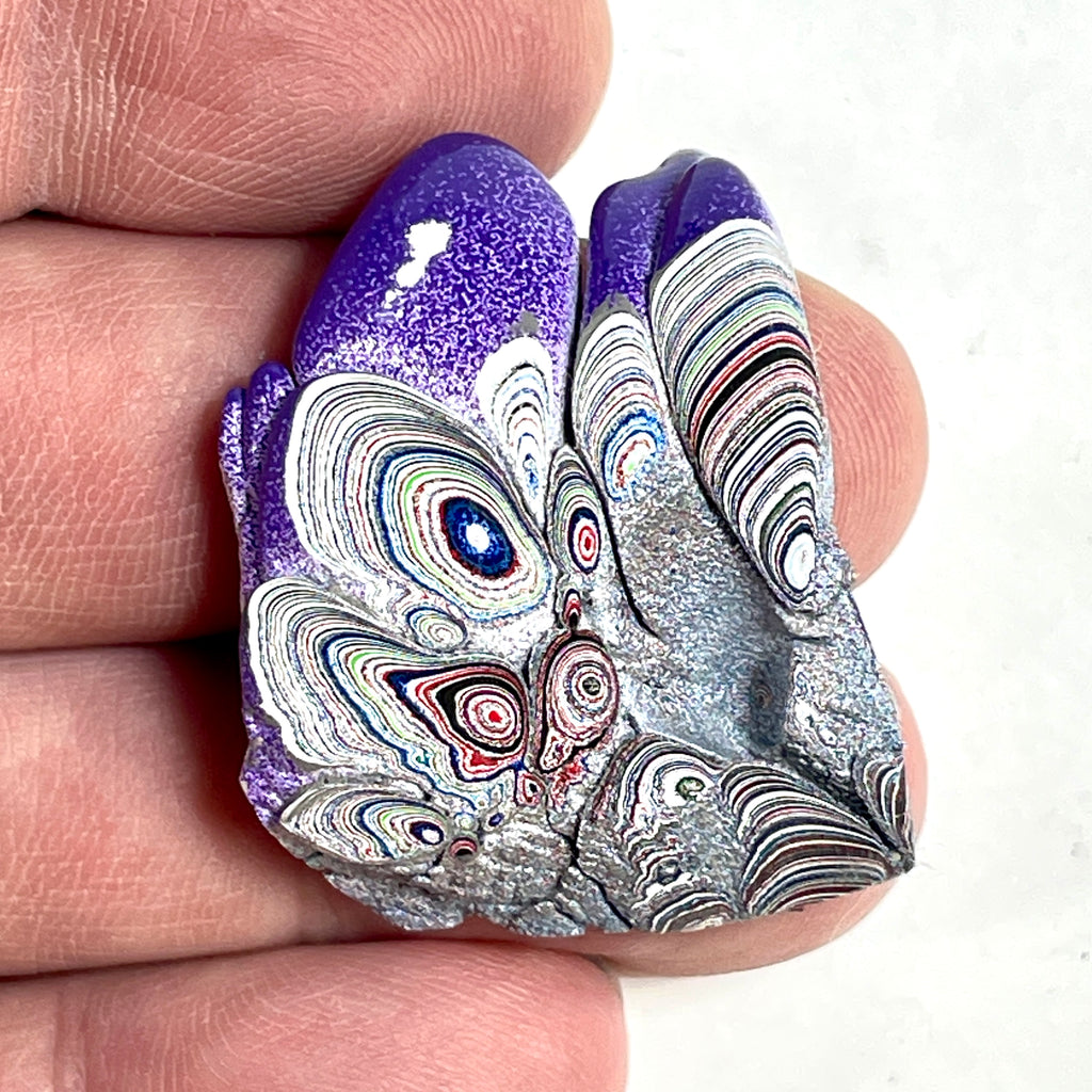 DVH Kenworth Truck Fordite Polished Face Specimen Chillicothe Ohio Ass. (6565) - DVHdesigns