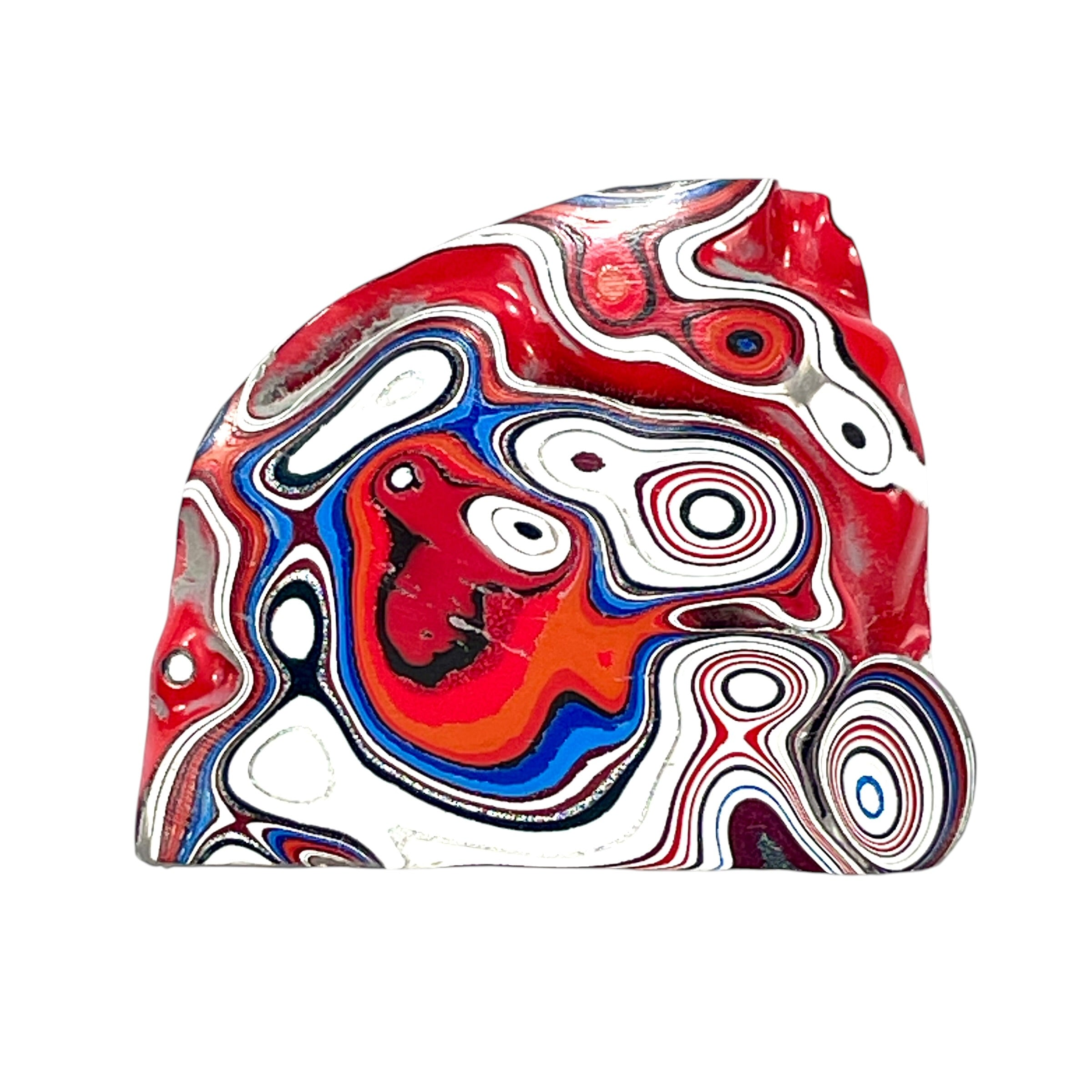 DVH Kenworth Truck Fordite Polished Face Specimen Chillicothe Ohio Ass. (6566) - DVHdesigns