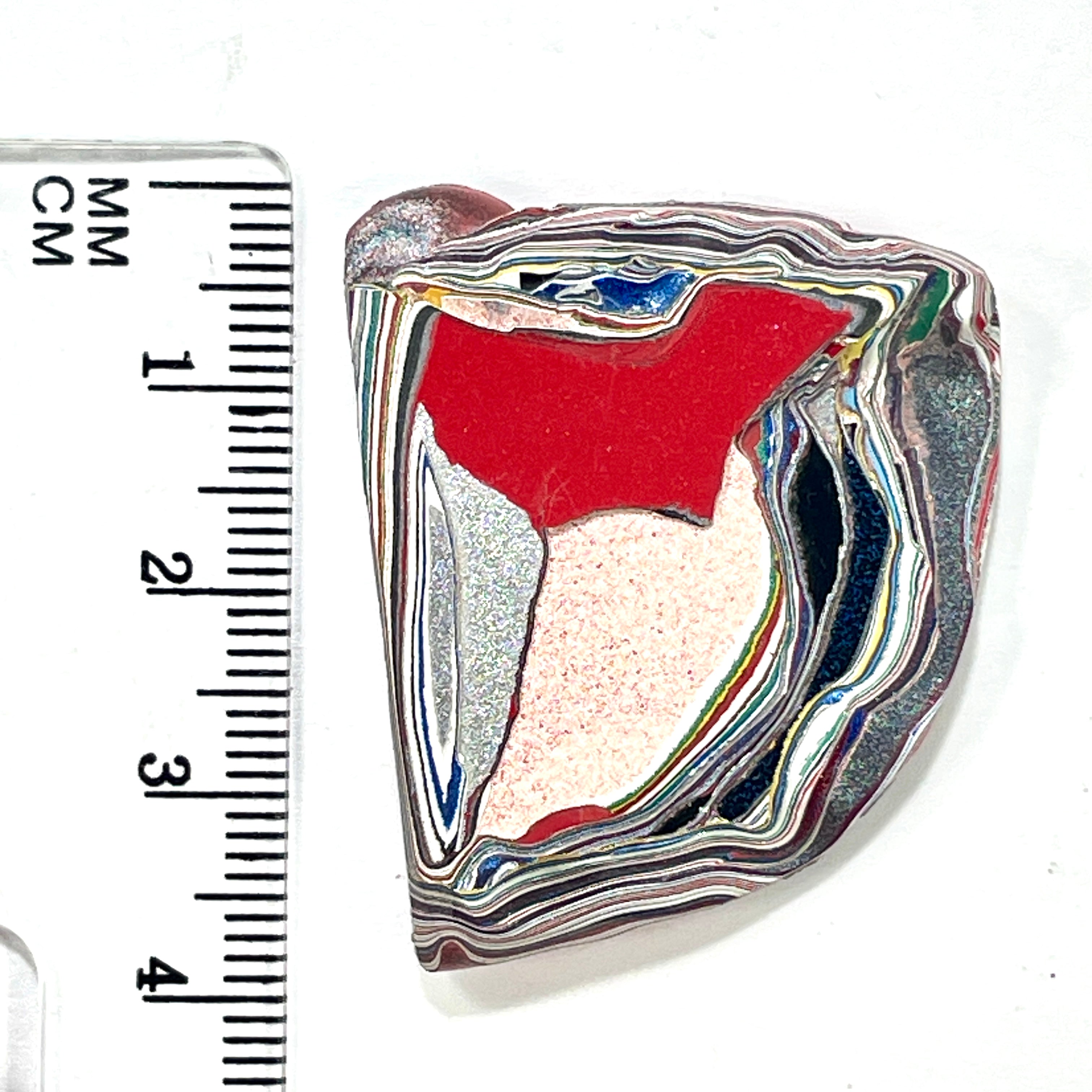DVH Kenworth Truck Fordite Polished Face Specimen Chillicothe Ohio Ass. (6566) - DVHdesigns