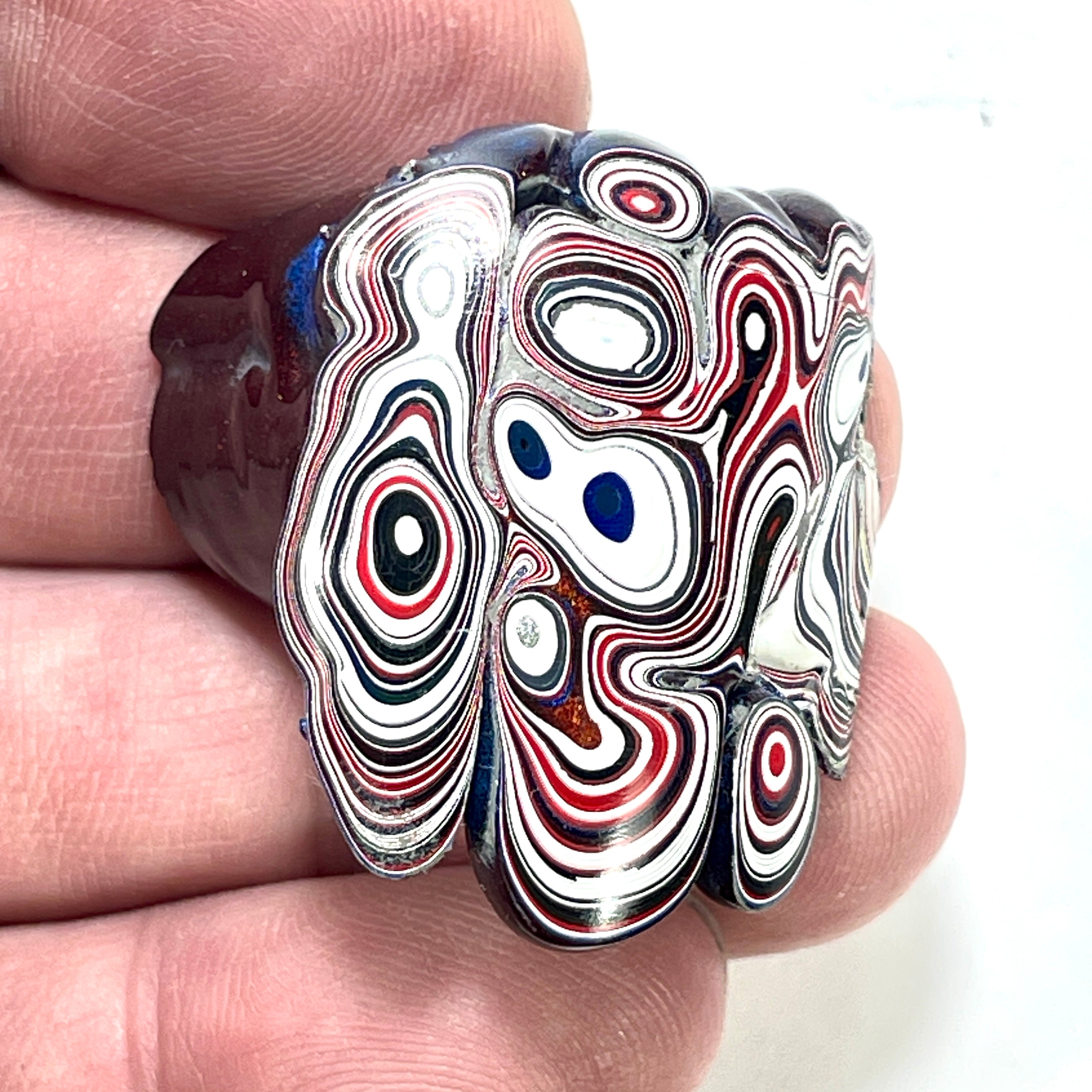 DVH Kenworth Truck Fordite Polished Face Specimen Chillicothe Ohio Ass. (6568) - DVHdesigns