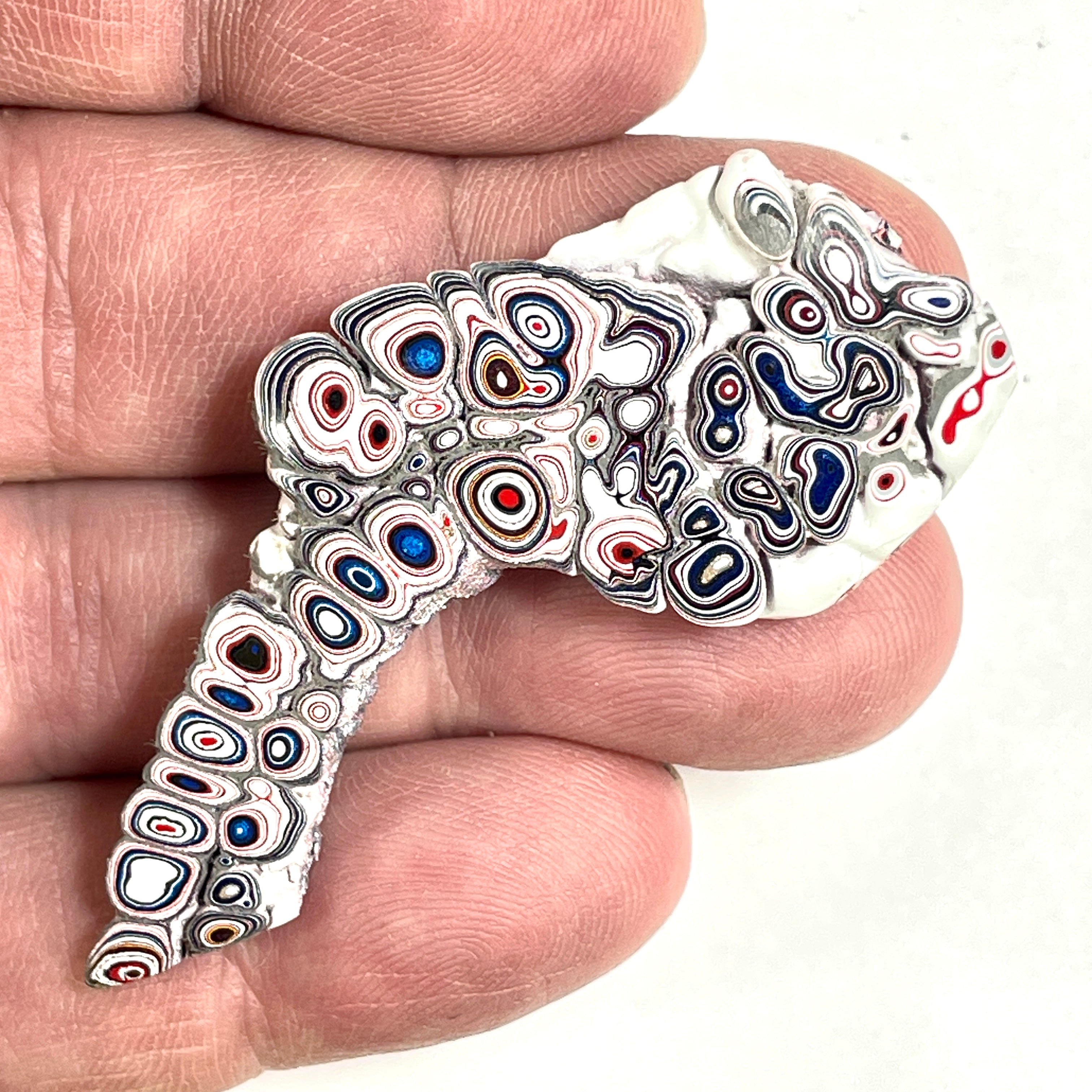DVH Kenworth Truck Fordite Polished Face Specimen Chillicothe Ohio Ass. (6569) - DVHdesigns