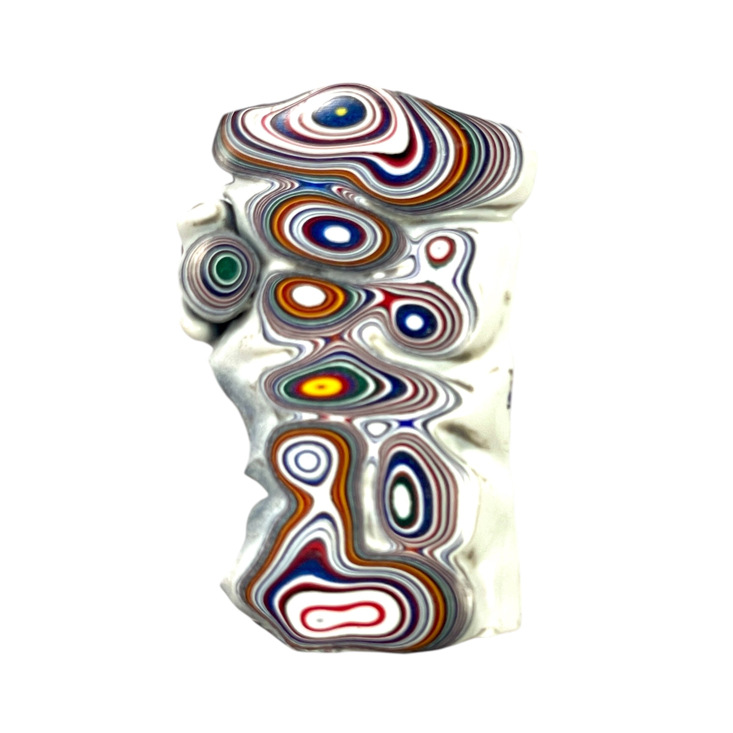 DVH Kenworth Truck Fordite Polished Face Specimen Chillicothe Ohio Ass. (6570) - DVHdesigns