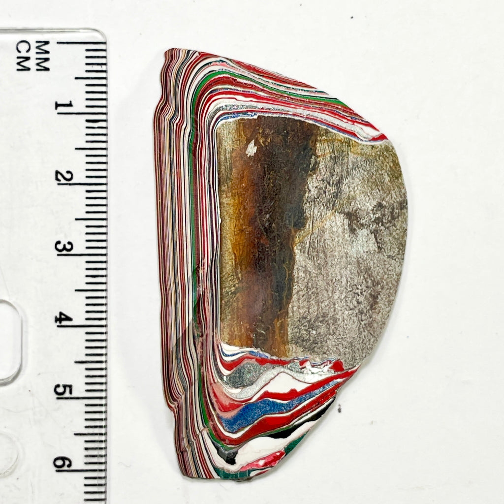 DVH Kenworth Truck Fordite Polished Face Specimen Chillicothe Ohio Ass. (6984)
