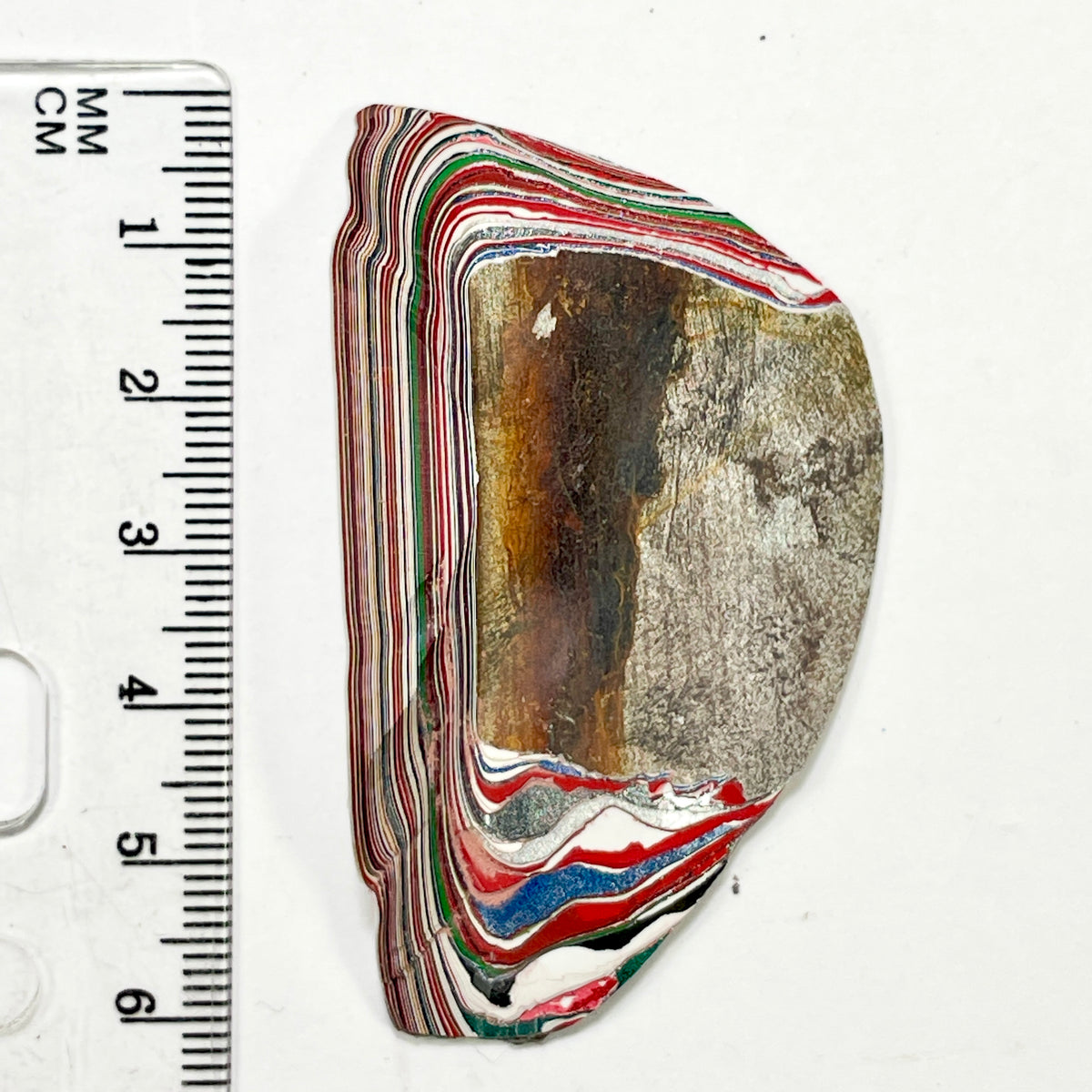 DVH Kenworth Truck Fordite Polished Face Specimen Chillicothe Ohio Ass. (6984)