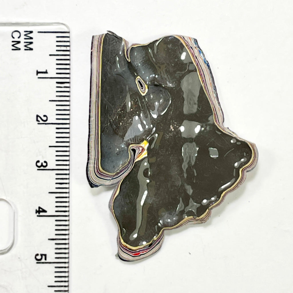 DVH Kenworth Truck Fordite Polished Face Specimen Chillicothe Ohio Ass. (6985)