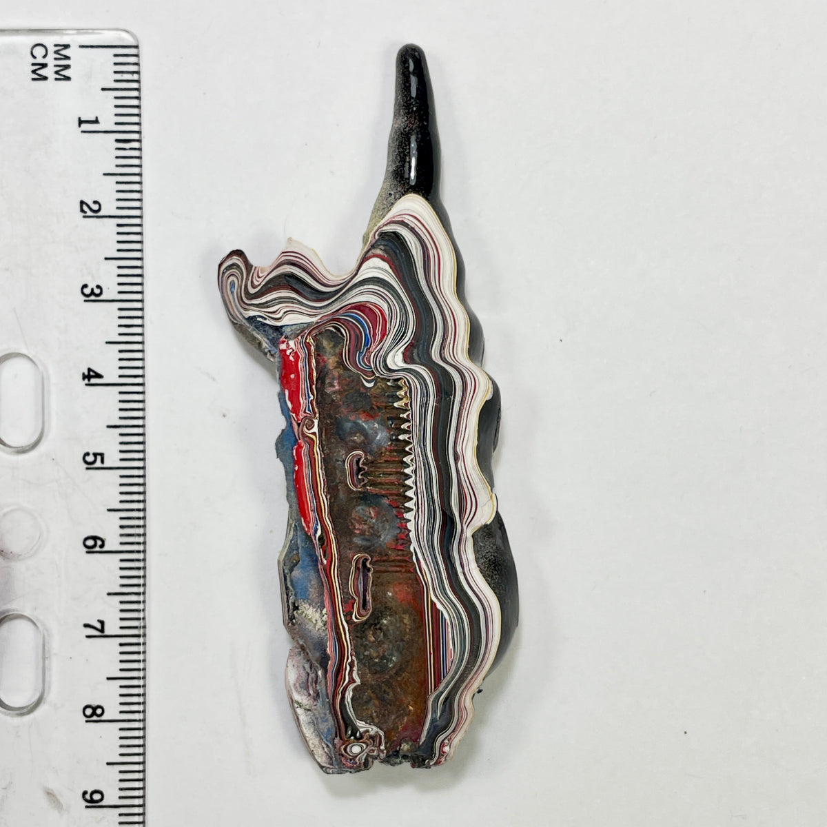 DVH Kenworth Truck Fordite Polished Face Specimen Chillicothe Ohio Ass. (6987)