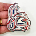 DVH Kenworth Truck Fordite Polished Face Specimen Chillicothe Ohio Ass. (6991)