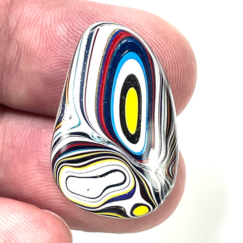 DVH Freightliner Fordite Cabochon Portland, OR Western Star 27x18x5mm (6031)