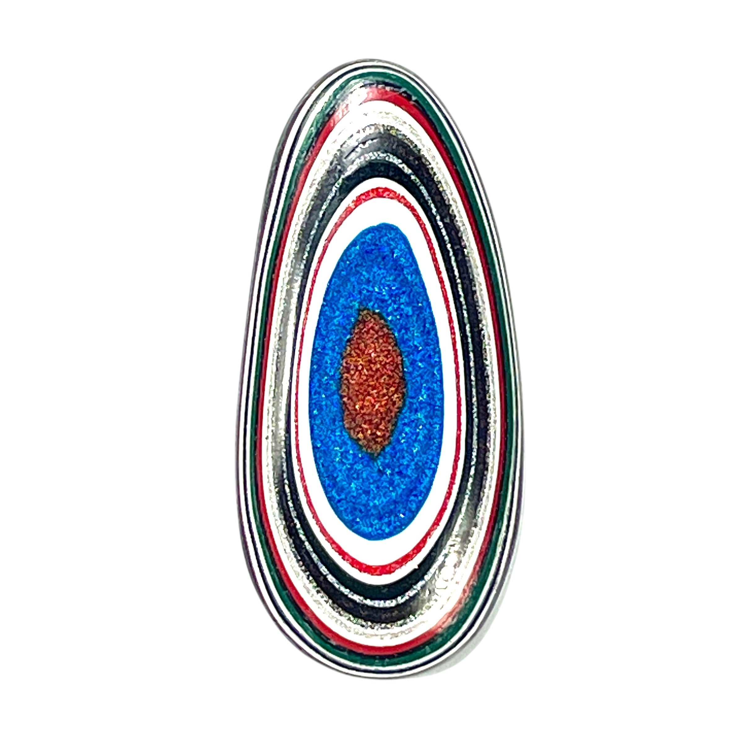 DVH Freightliner Fordite Cabochon Portland, OR Western Star 32x15x4mm (6033) - DVHdesigns