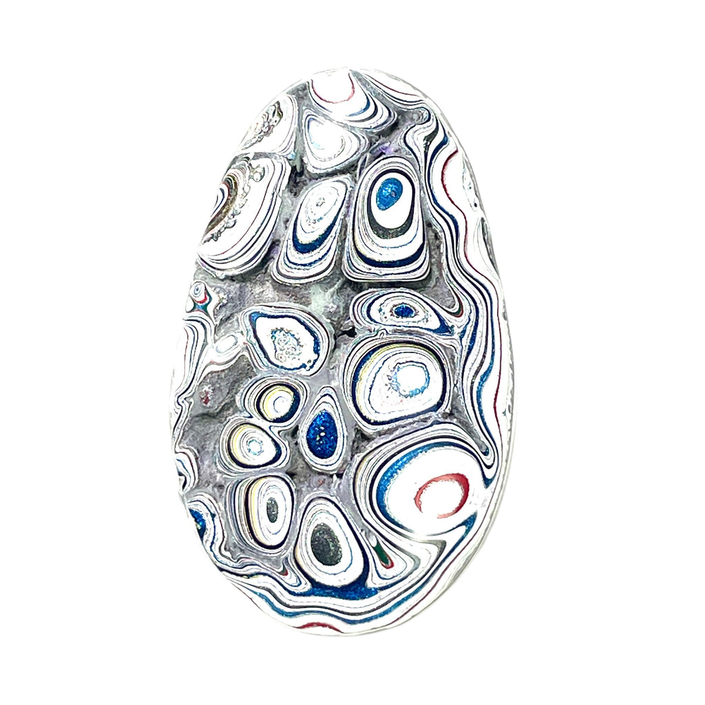 DVH Freightliner Fordite Cabochon Portland, OR Western Star 43x26x7mm (6034) - DVHdesigns