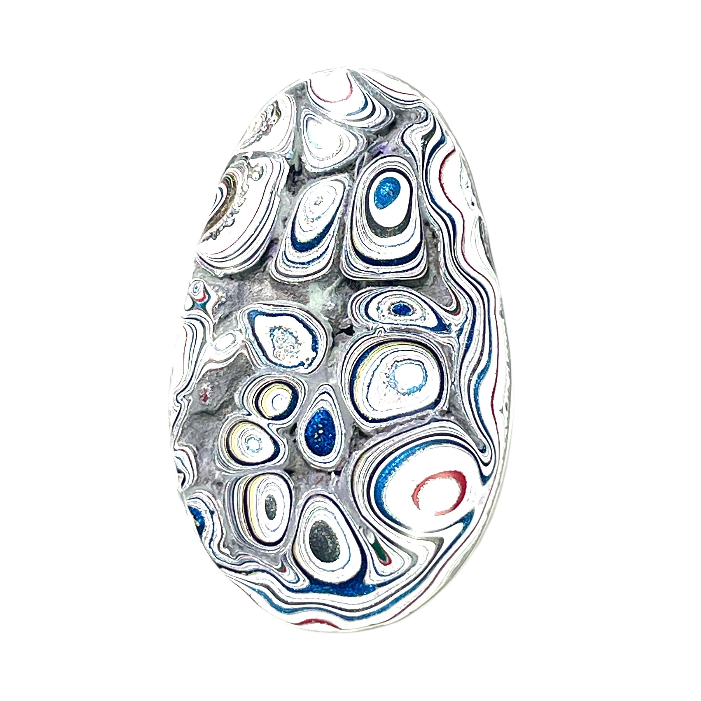 DVH Freightliner Fordite Cabochon Portland, OR Western Star 43x26x7mm (6034) - DVHdesigns