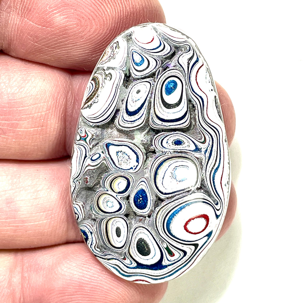 DVH Freightliner Fordite Cabochon Portland, OR Western Star 43x26x7mm (6034) - DVHdesigns
