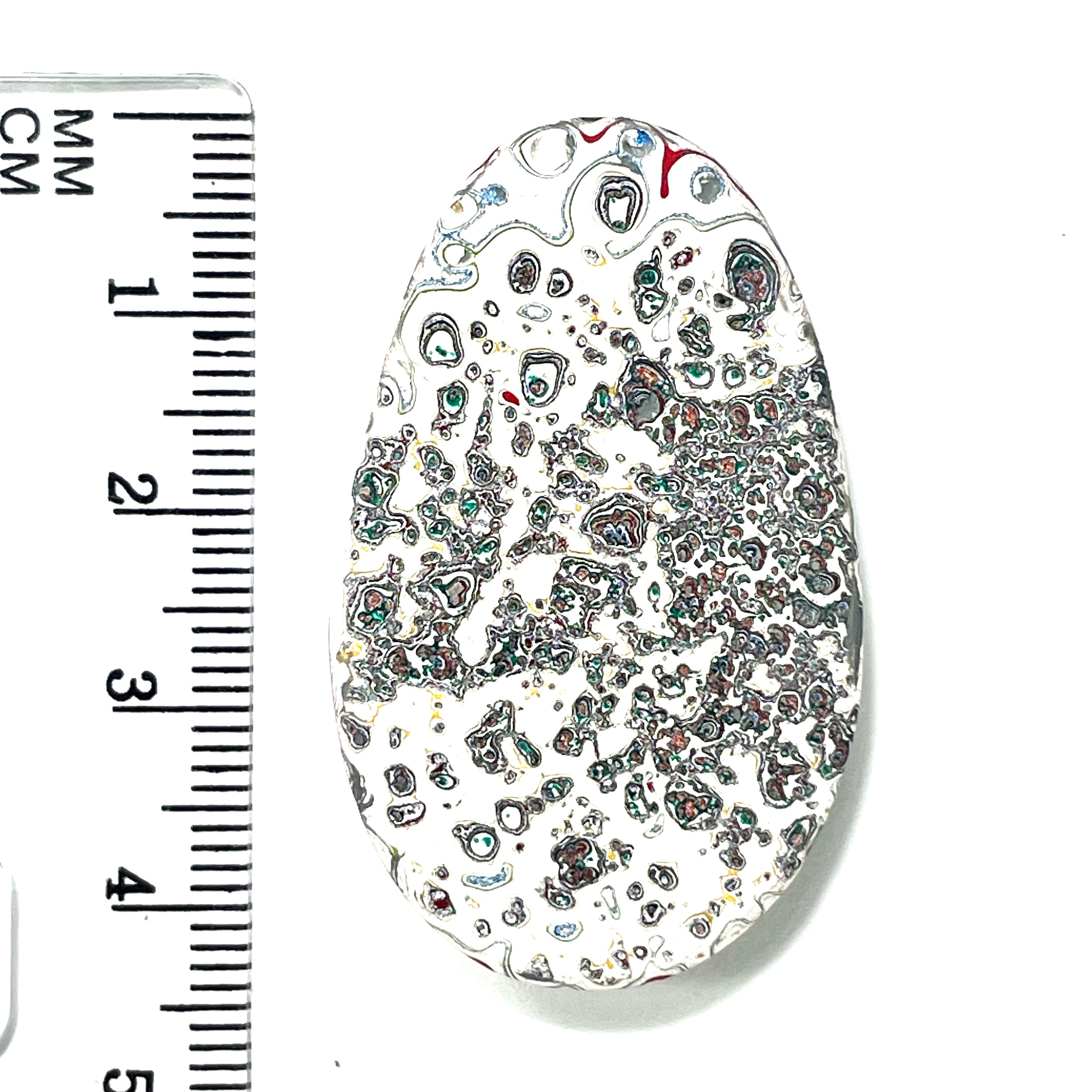 DVH Freightliner Fordite Cabochon Portland, OR Western Star 43x26x7mm (6034) - DVHdesigns