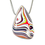 DVH Freightliner Fordite Bead Pendant Portland, OR Western Star 37x24x16mm (6035)