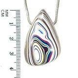 DVH Freightliner Fordite Bead Pendant Portland, OR Western Star 37x24x16mm (6035)
