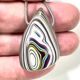 DVH Freightliner Fordite Bead Pendant Portland, OR Western Star 37x24x16mm (6035)