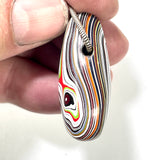 DVH Freightliner Fordite Bead Pendant Portland, OR Western Star 37x24x16mm (6035)
