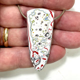 DVH Freightliner Fordite Bead Pendant Portland, OR Western Star 52x23x8mm (6037)