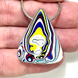 DVH Freightliner Fordite Bead Pendant Portland, OR Western Star 34x29x9mm (6039)