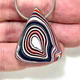 DVH Freightliner Fordite Bead Pendant Portland, OR Western Star 34x29x9mm (6039)
