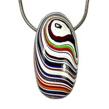 DVH Freightliner Fordite Bead Pendant Portland, OR Western Star 39x20x14mm (6040)