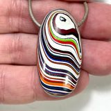 DVH Freightliner Fordite Bead Pendant Portland, OR Western Star 39x20x14mm (6040)