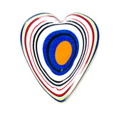 DVH Freightliner Fordite Heart Cabochon Portland, OR Western Star 40x35x5mm (6055)