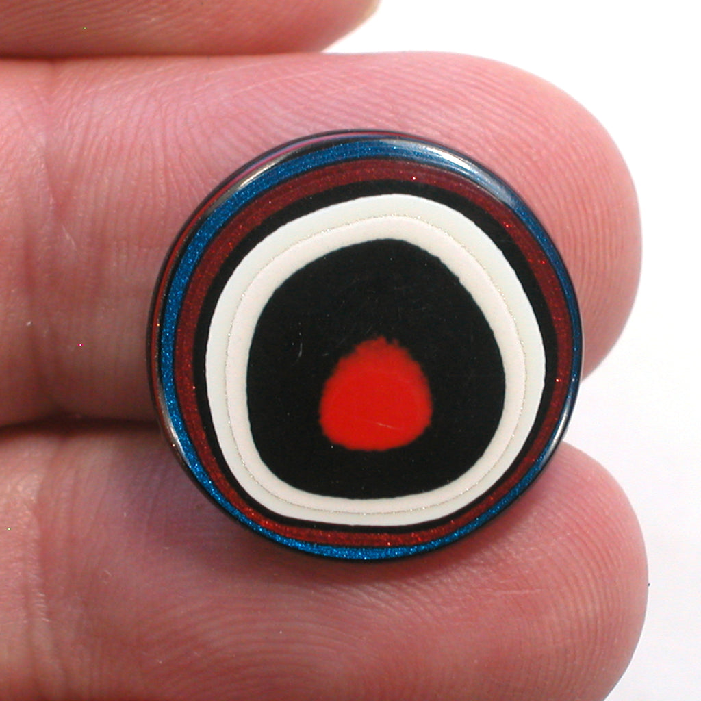 DVH 20mm RD Fordite Cabochon Ford F150 Truck KC Assembly (5241)