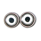 DVH 20mm RD Fordite Matched Pair Cabochons KC Ford F150 Truck (5307)