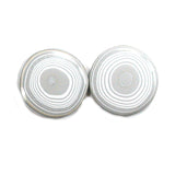 DVH 20mm RD Fordite Matched Pair Cabochons KC Ford F150 Truck (5309)