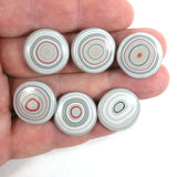 DVH Six 20mm RD Fordite Cabochons KC Ford F150 Truck (5311)