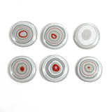 DVH Six 20mm RD Fordite Cabochons KC Ford F150 Truck (5312)