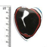 DVH Ford F150 Truck Fordite Heart Cabochon Cab 57x47x5mm (5314)
