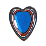 DVH Ford F150 Truck Fordite Heart Cabochon Cab 38x32x4mm (5315)