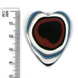 DVH Ford F150 Truck Fordite Heart Cabochon Cab 38x32x4mm (5315)