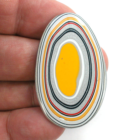 DVH Fordite Cabochon Ford F150 Truck KC Assembly 47x29x4mm (5523)