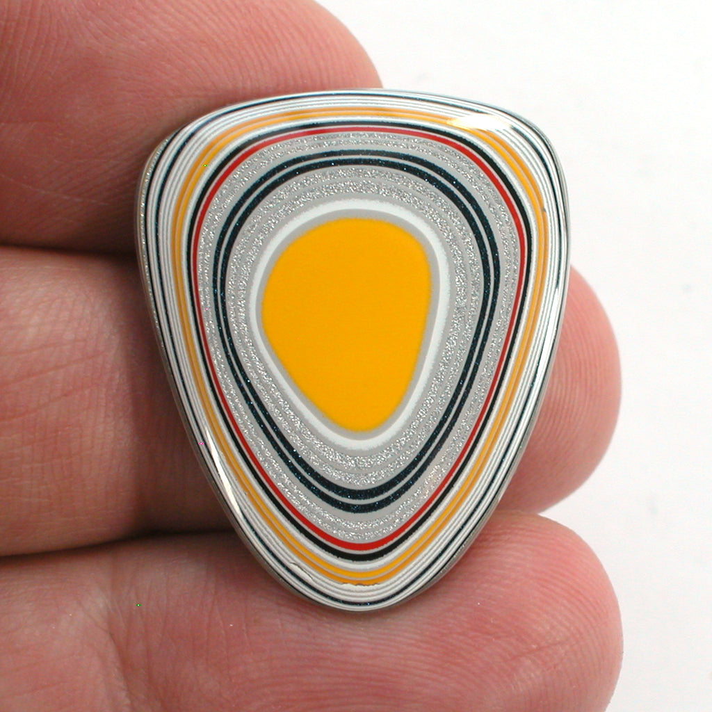 DVH Fordite Cabochon Ford F150 Truck KC Assembly 30x25x4mm (5529)