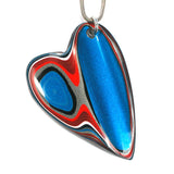 DVH Ford F150 Genuine Fordite Heart Pendant KC Assembly 54x38x3 (5778)