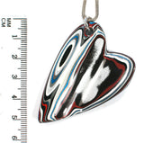 DVH Ford F150 Genuine Fordite Heart Pendant KC Assembly 54x38x3 (5778)