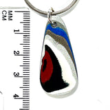 DVH Ford F150 Truck Fordite Pendant Necklace Kansas City Assembly 37x17x4mm (5959)