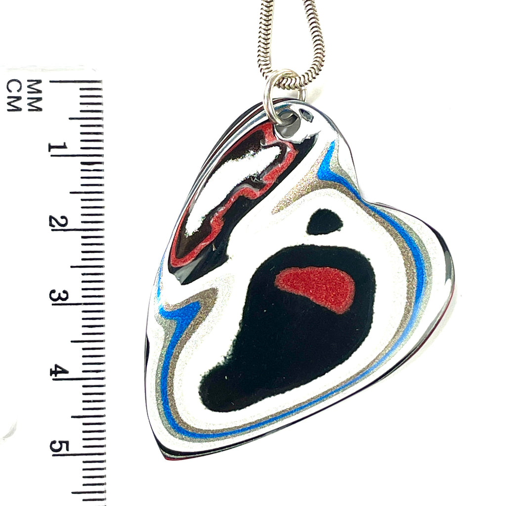 DVH Ford F150 Truck Fordite Pendant Necklace KC Assembly 50x38x4mm (5963) - DVHdesigns