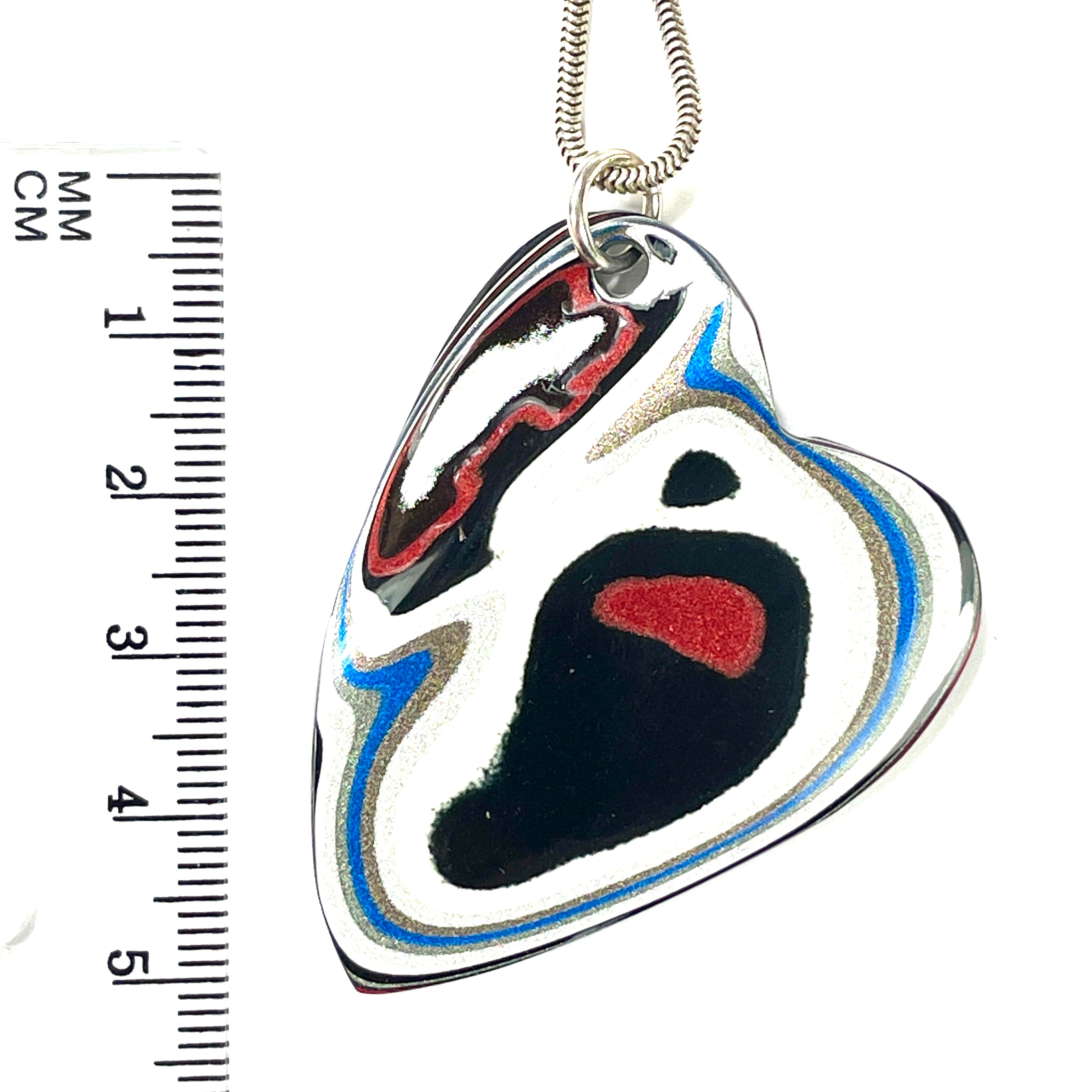 DVH Ford F150 Truck Fordite Pendant Necklace KC Assembly 50x38x4mm (5963) - DVHdesigns