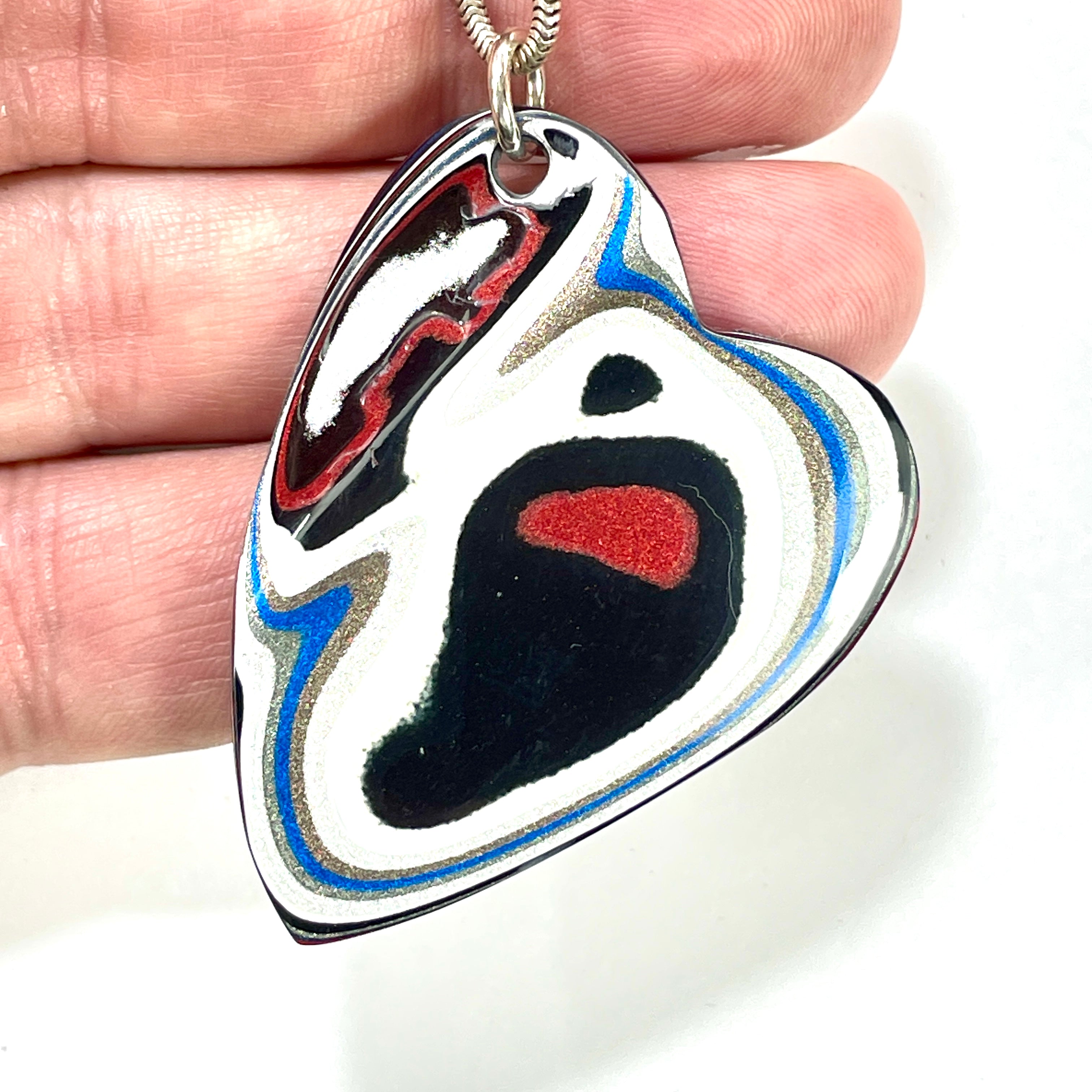 DVH Ford F150 Truck Fordite Pendant Necklace KC Assembly 50x38x4mm (5963) - DVHdesigns
