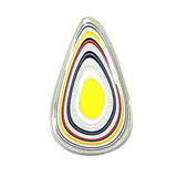 DVH Ford F150 Truck Fordite Earrings KC Assembly 43x26x4mm Sterling Silver (5968)