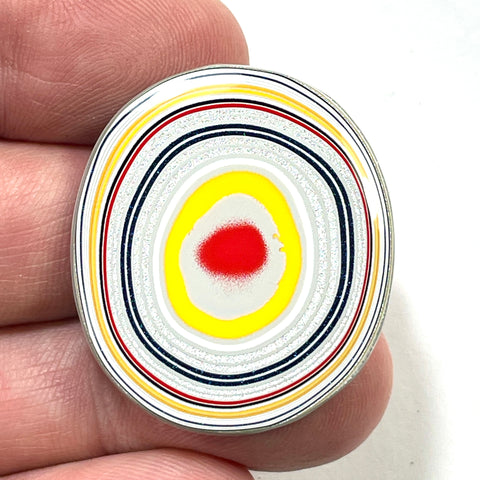 DVH Ford F150 Truck Fordite Cabochon KC Assembly 35x31x3mm (5971)