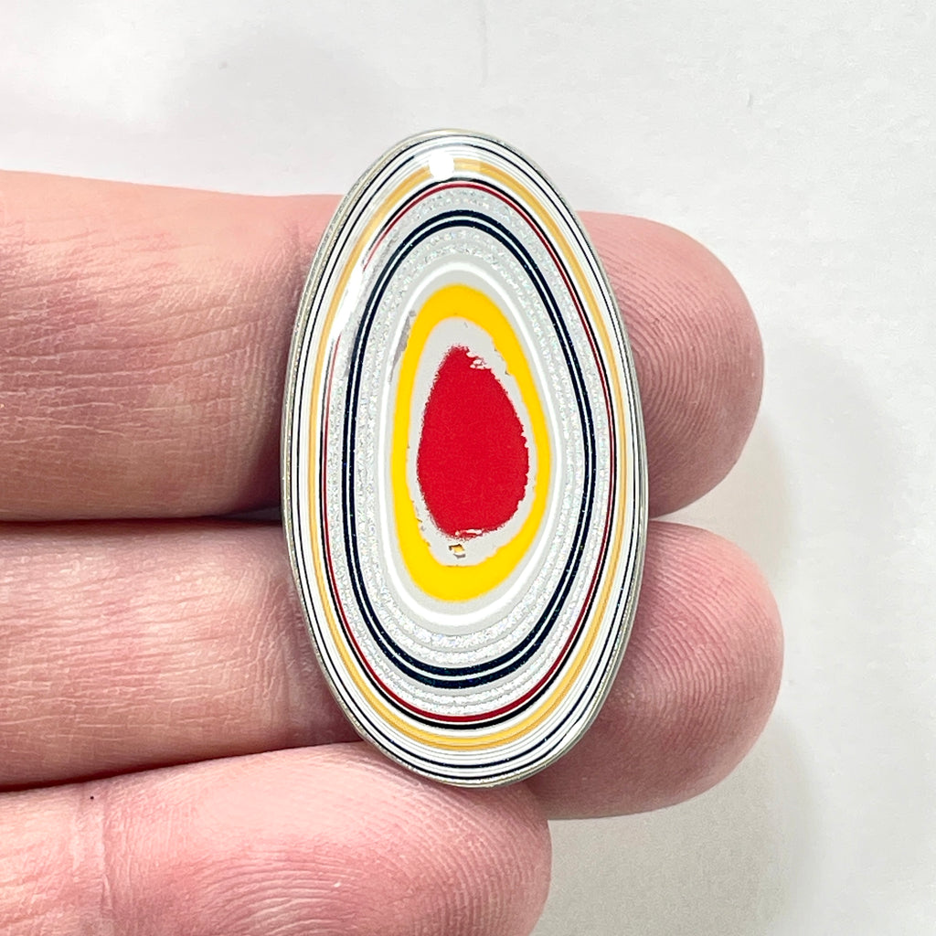 DVH Ford F150 Truck Fordite Cabochon KC Assembly 37x20x3mm (5976) - DVHdesigns
